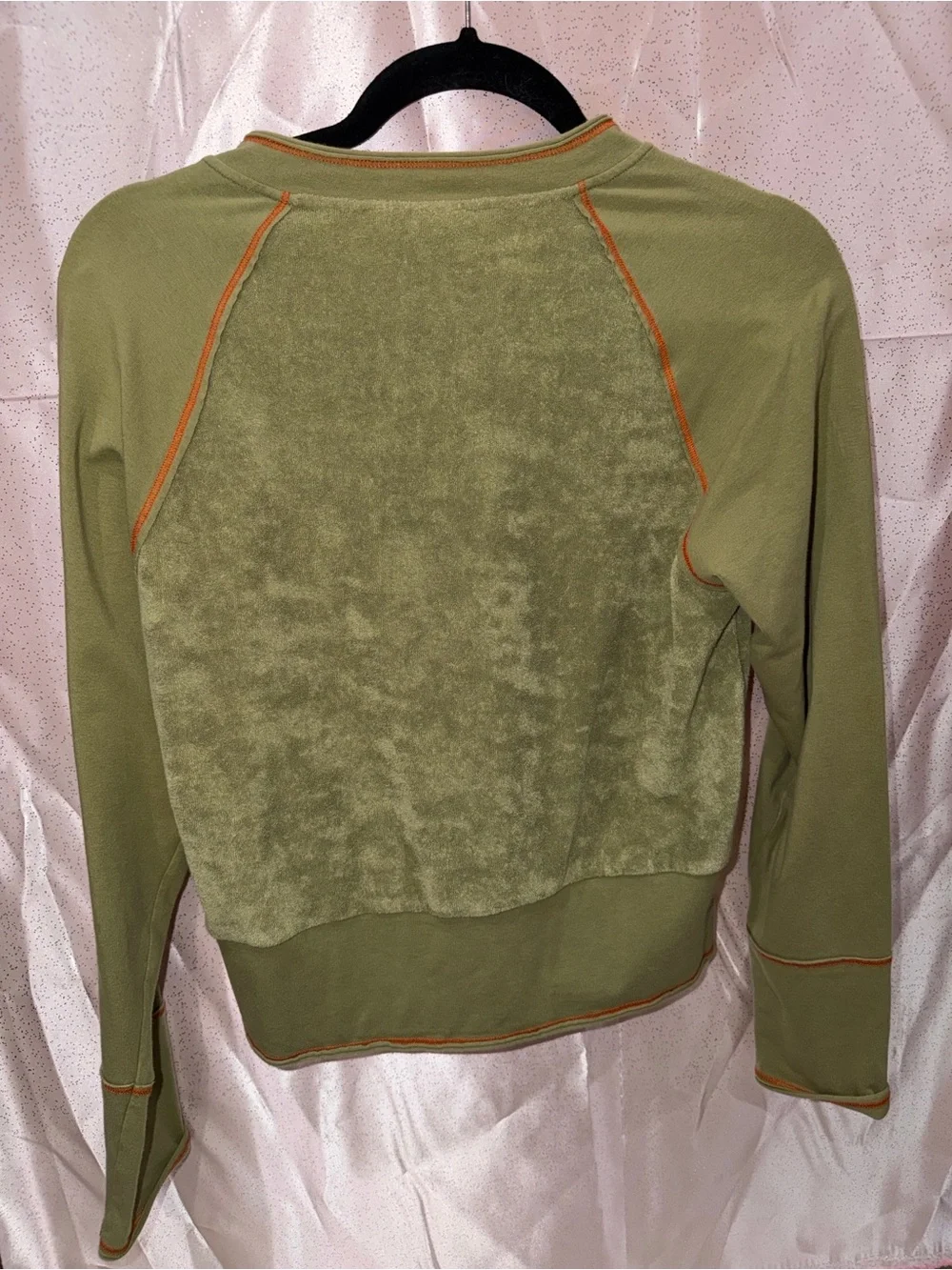 Vintage Y2K Mossimo Olive Green Terry Zip Up Jacket